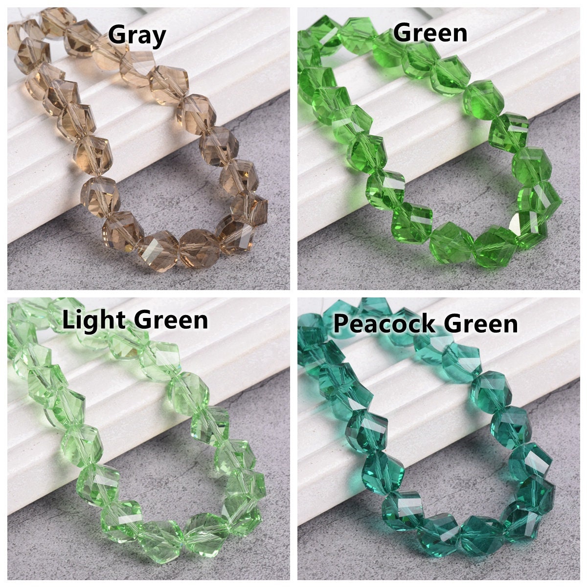 Helices Craft Helix Shape 4mm 6mm 8mm 10mm 12mm Faceted Crystal Glass Loose Beads for ...