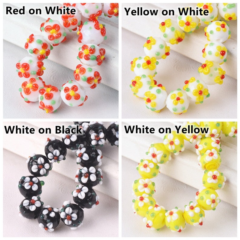 10pc 10mm Handmade Luminous Lampwork Beads-OFF169 10pc 10mm Handmade Luminous Lampwork Beads-OFF169