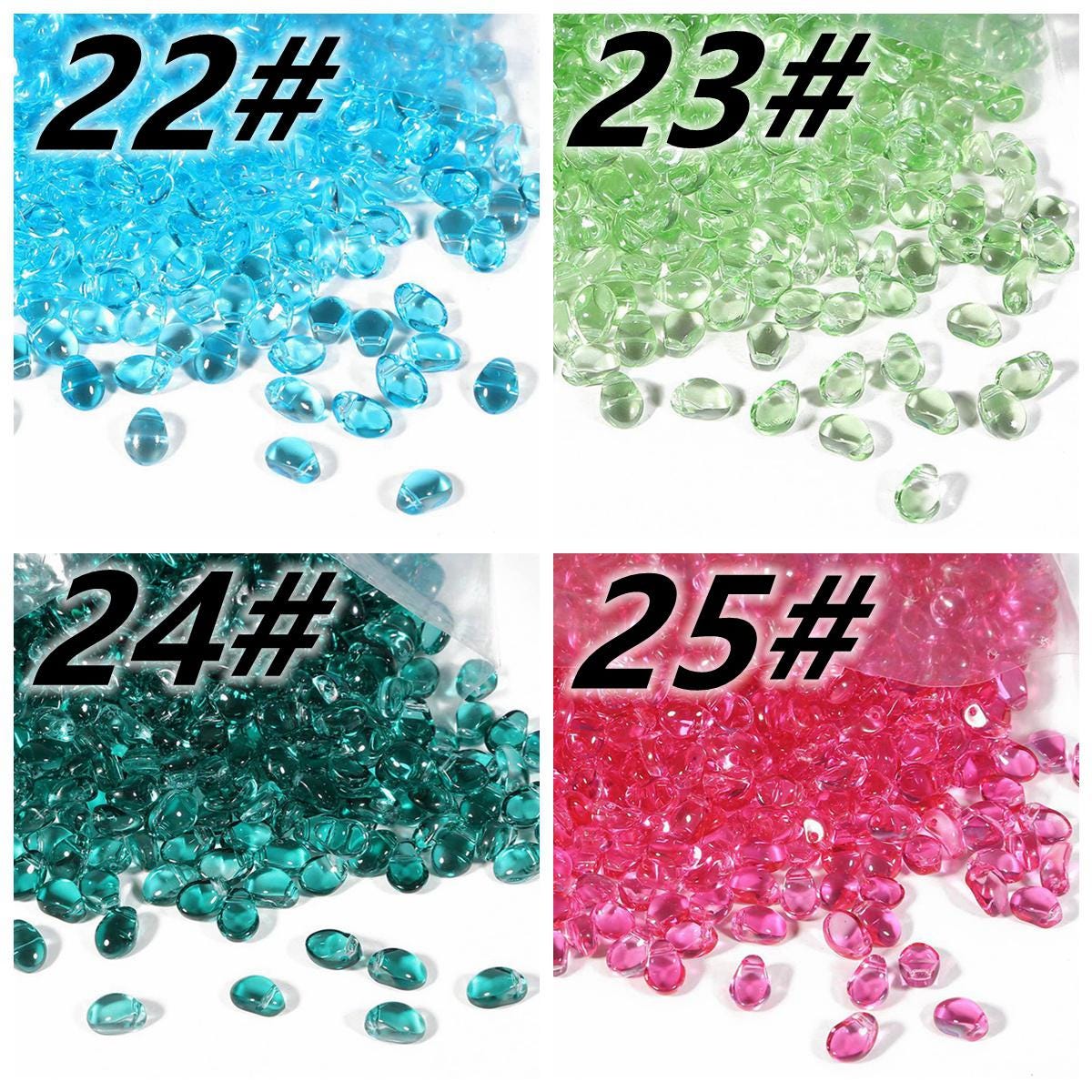 Cheriswelry 50 Ciondoli In Vetro A Goccia In Filo Di Rame Avvolto In