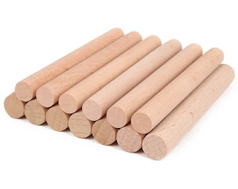 Flat Natural Bamboo Sticks, 50pcs, MULTIPLE Size, 11.81 Inch Long