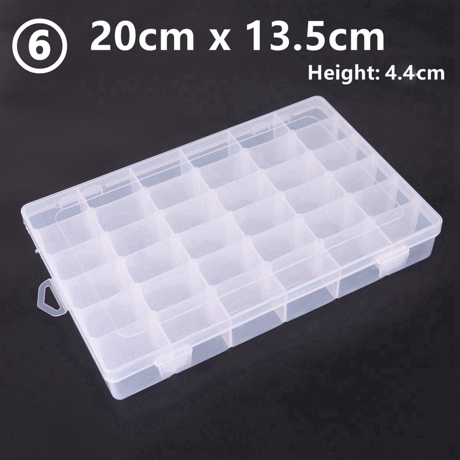 8/10/15/24/36 Removable Compartment Bead Storage Plastic Box - Etsy