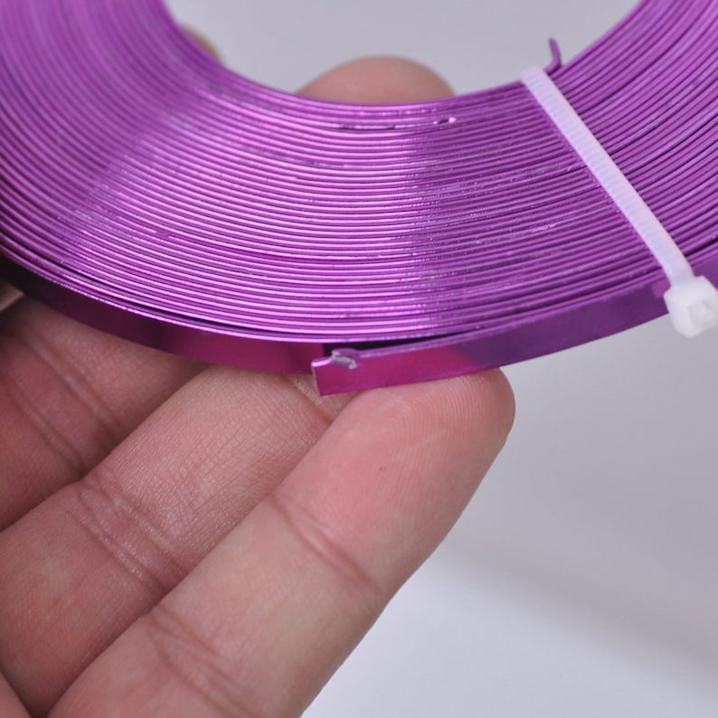 10m/Roll 5x1mm Flat Aluminum Wire Jewelry Making Beading Metal Etsy