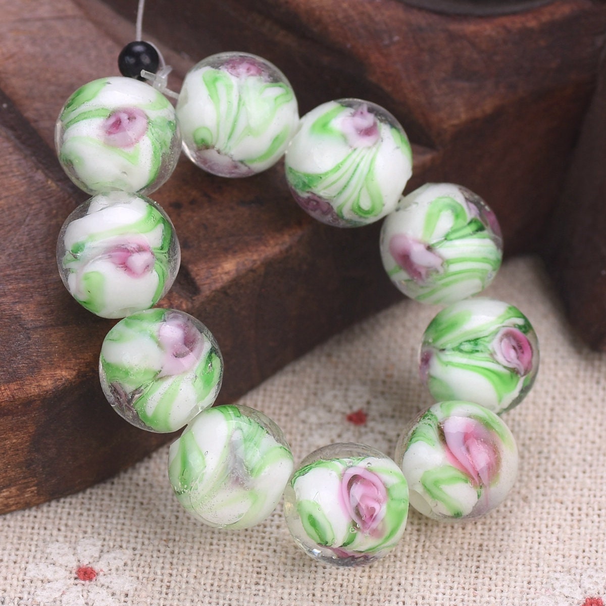 Flat Round Millefiori Lampwork Glass Beads Flower Pattern Beads For Jewelry Making, DIY Earrings, Necklaces, Bracelets From Ddmyaug, $14.88 Flat Round Millefiori Lampwork Glass Beads Flower Pattern Beads For Jewelry Making, DIY Earrings, Necklaces, Bracelets From Ddmyaug, $14.88