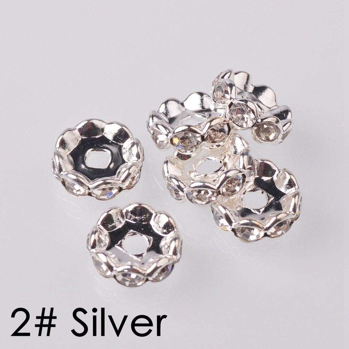 Wholesale 5mm 6mm 8mm 10mm 12mm Lacelike Flower Rondelle Metal | Etsy