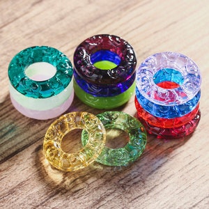 25mm Round Circle Lampwork Glass Ring Loose Pendant Beads For Jewelry Making DIY Pendant Necklace Charm Craft Findings --- LL301