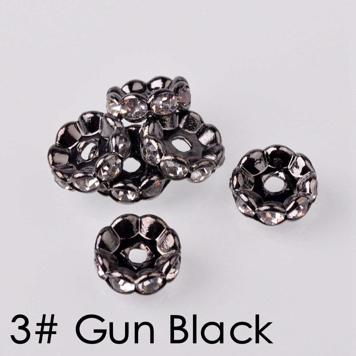 Wholesale 5mm 6mm 8mm 10mm 12mm Lacelike Flower Rondelle Metal | Etsy