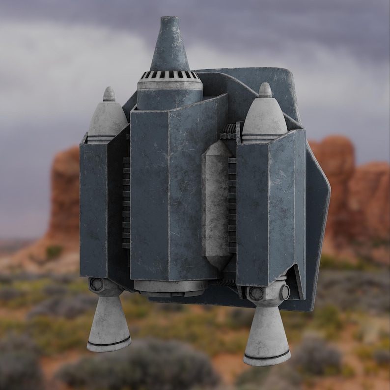Mandalorian Jetpack STL File From the Covert Episode | Screen Accurate ...