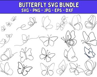 Butterfly SVG Bundle: Layered Files for Cricut, Silhouette (Digital Download)