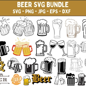 BEER SVG, Beer Bundle Svg, Beer Clipart, Beer Cut Files For Cricut, Beer Quotes Svg, Beer Mugs Svg