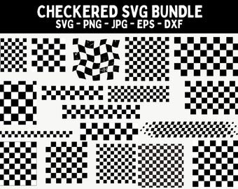Checkered Pattern SVG: Seamless Checkerboard Cut File (Digital Download)
