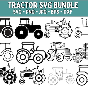 Pacchetto SVG trattore: Clipart camion agricolo (download digitale)