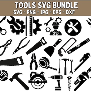 Tools SVG Bundle, Tools PNG Bundle, Tools Clipart, Tools SVG Cut Files for Cricut, Mechanic Tools svg, Wrench Svg, Hand Tool Svg for cricut