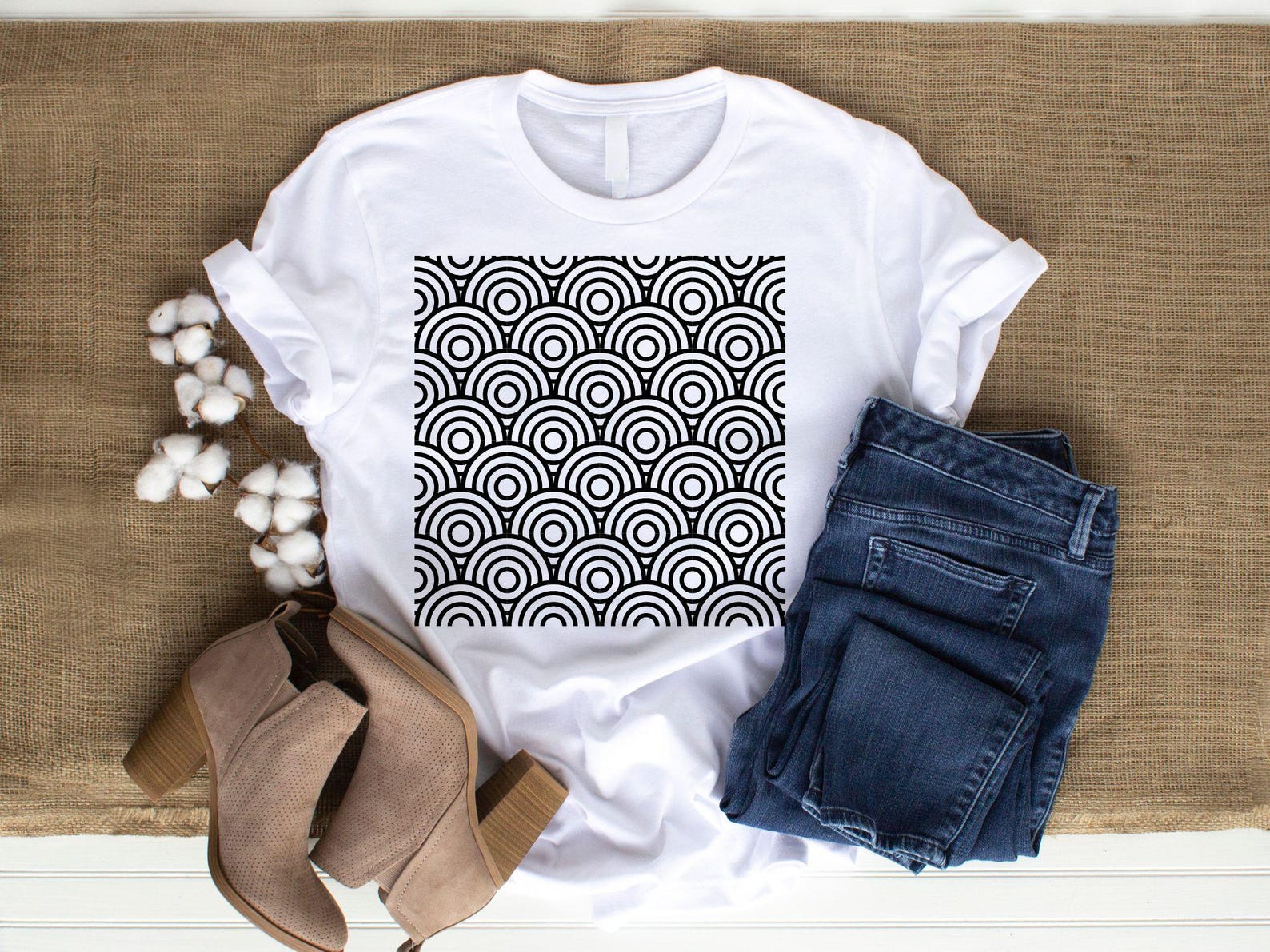 Floral & Geometric Pattern SVG Bundle: Seamless Designs (digital ...