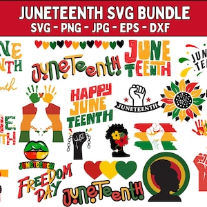 Juneteenth SVG PNG Bundle, Black History Month, celebrate 1865, we are black history, Black king nutrition svg,1865 svg,Celebrate Juneteenth