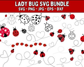 Ladybug SVG Bundle: Layered Ladybug Files for Cricut (Digital Download)