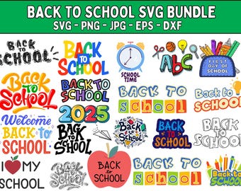 Back to School SVG Bundle: Teacher & Kid Shirt Designs (Digital Download