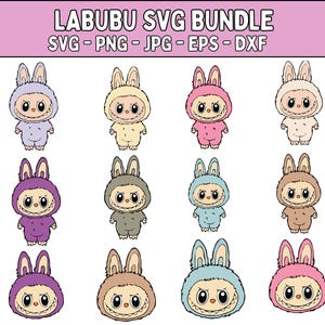 Labubu Character SVG Bundle: Cricut & Laser Cut Vector (Digital Download