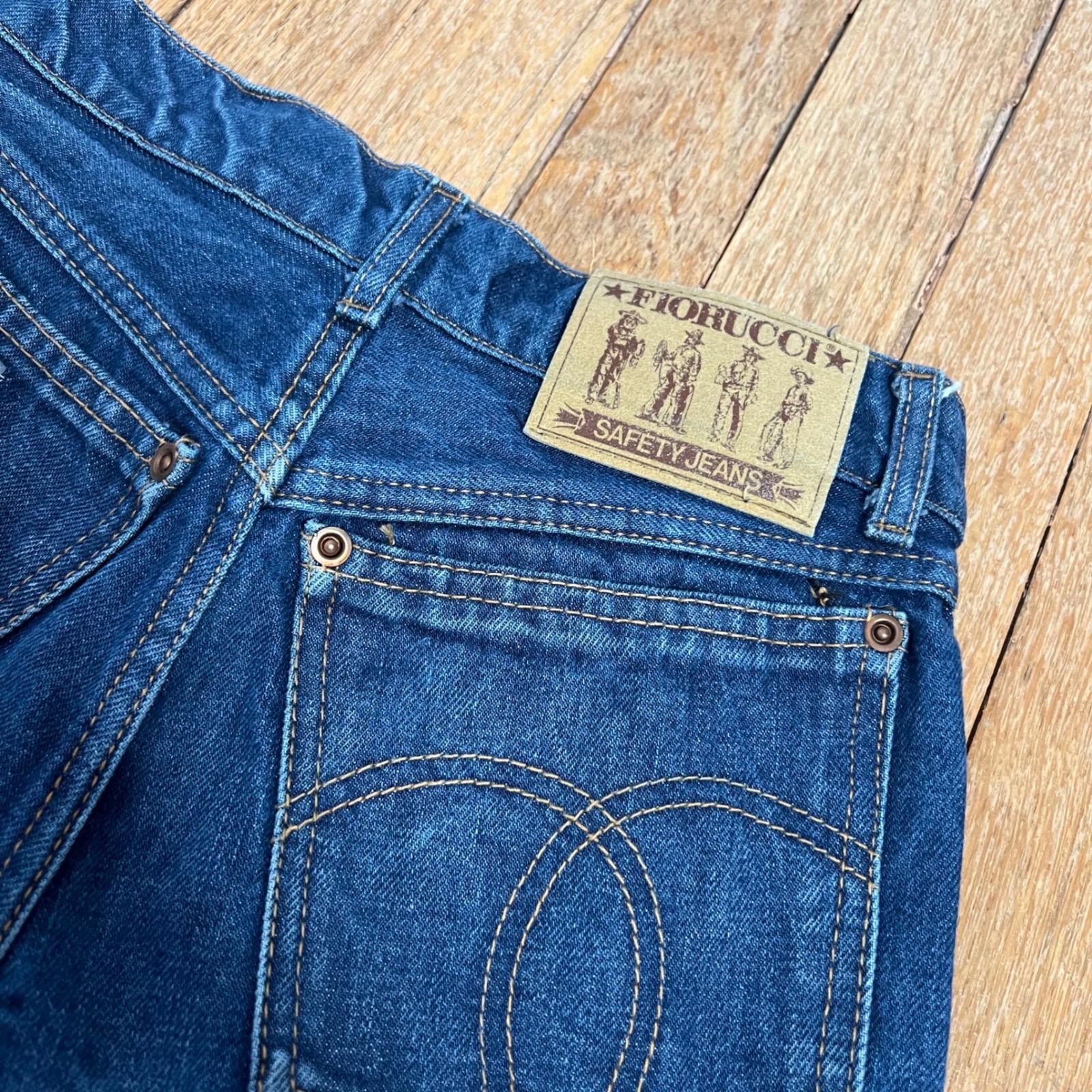 70s Vintage Fiorucci Safety Jeans High Rise Slim Skinny Fit Locker 
