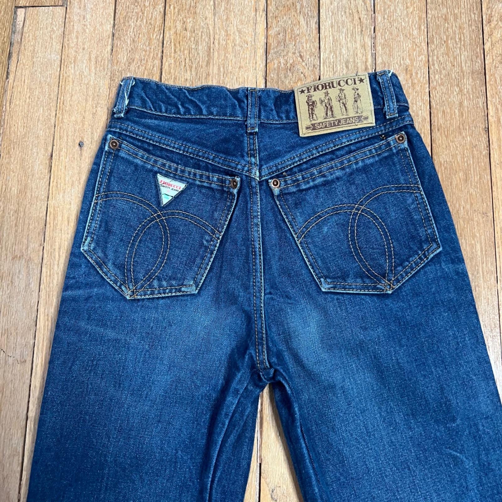 70s Vintage Fiorucci Safety Jeans High Rise Slim Skinny Fit Locker 