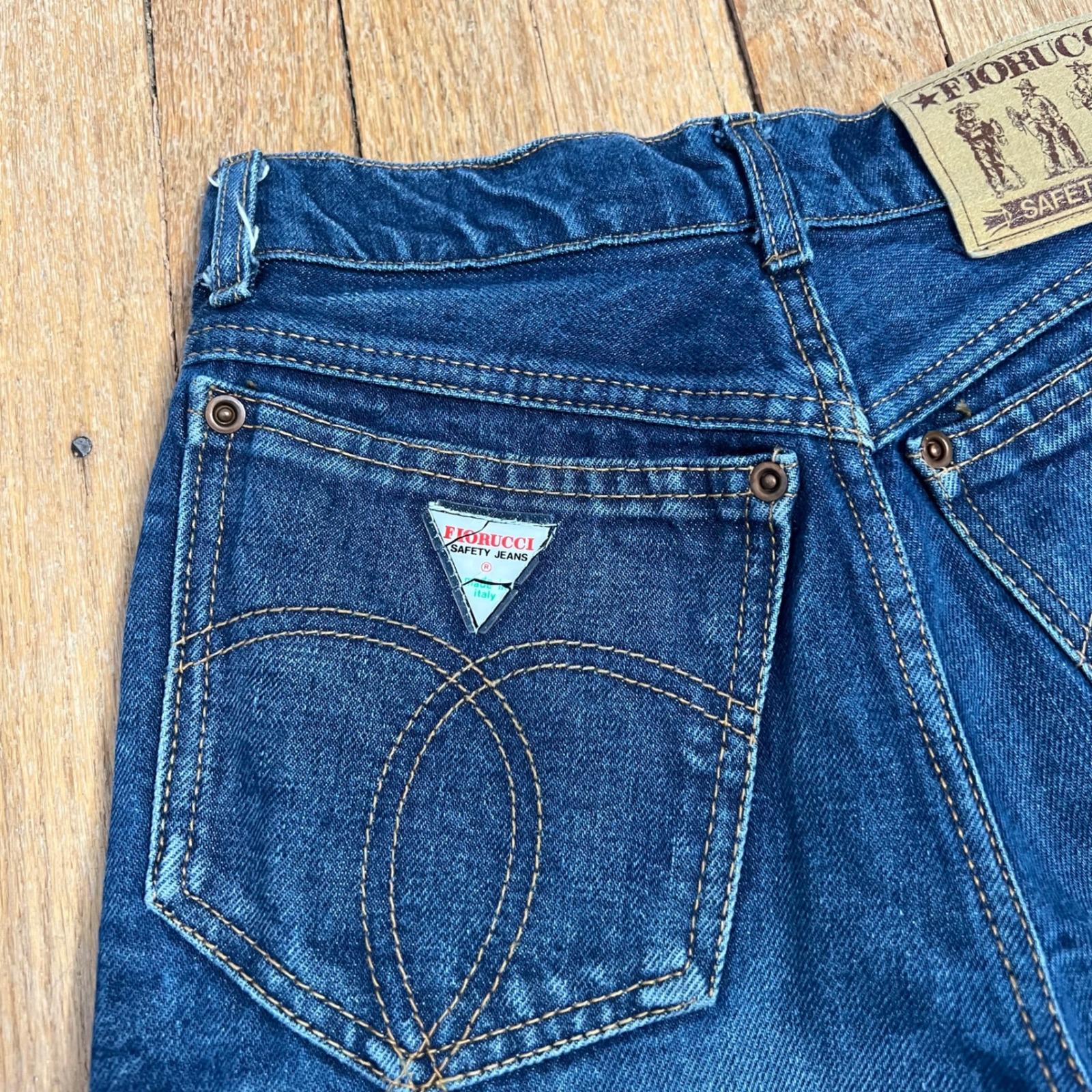 70s Vintage Fiorucci Safety Jeans High Rise Slim Skinny Fit Locker 