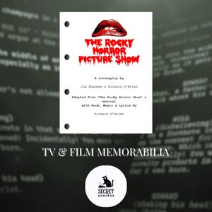 The ROCKY HORROR PICTURE Show Full Screenplay, Movie Script, Screenplay, Film Script, Memorabilia, Gift, Movie Gift