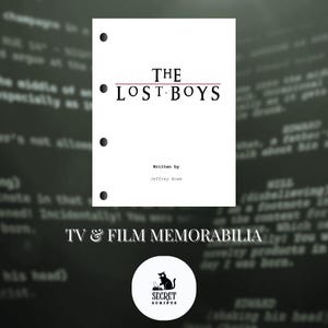 THE LOST BOYS Screenplay, Movie Script, Screenplay, Film Script, Memorabilia, Gift, Movie Gift