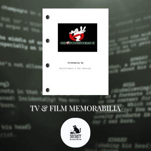 GHOSTBUSTERS 2 Full Screenplay, Movie Script, Screenplay, Film Script, Memorabilia, Gift, Movie Gift