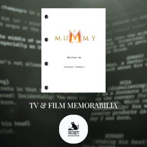 La MUMMIA Sceneggiatura, Sceneggiatura del film, Sceneggiatura, Sceneggiatura del film, Memorabilia, Regalo, Regalo del film
