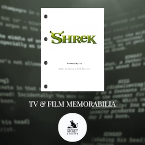 Shrek Movie Script: Full Screenplay Film Memorabilia