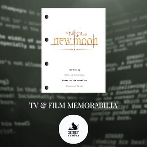TWILIGHT: NEW MOON Sceneggiatura, Sceneggiatura del film, Sceneggiatura, Sceneggiatura del film, Memorabilia, Regalo, Regalo del film