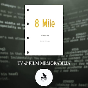 8 MILE Full Screenplay, Movie Script, Screenplay, Film Script, Memorabilia, Gift, Movie Gift