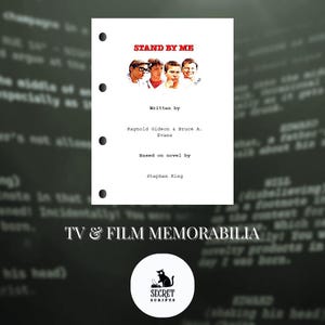 STAND BY ME Full Screenplay, Movie Script, Screenplay, Film Script, Memorabilia, Gift, Movie Gift