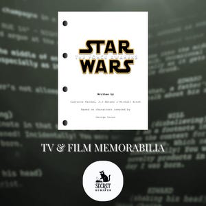 STAR WARS Episodio VII. Il Risveglio della Forza - Sceneggiatura, Sceneggiatura del film, Sceneggiatura, Cimeli, Regalo, Regalo del film