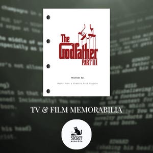 The Godfather Part III Screenplay: Movie Film Script