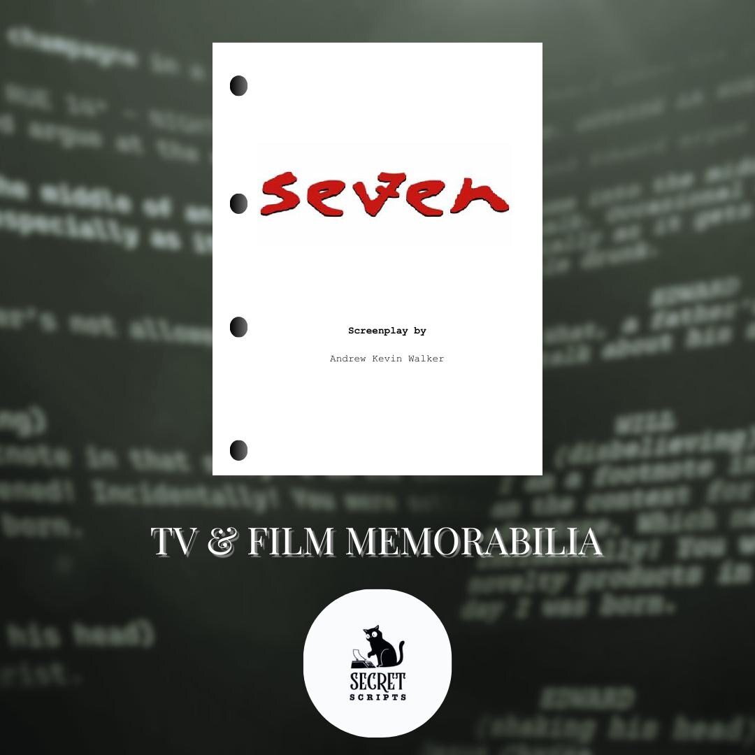Seven Screenplay, Movie Film Script, Memorabilia Gift - Etsy