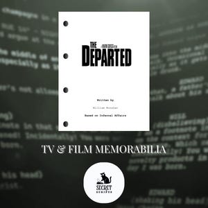 THE DEPARTED - IL BENE E IL MALE Sceneggiatura, Sceneggiatura del film, Sceneggiatura, Sceneggiatura del film, Memorabilia, Regalo, Regalo del film