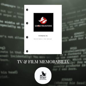 GHOSTBUSTERS Full Screenplay, Movie Script, Screenplay, Film Script, Memorabilia, Gift, Movie Gift