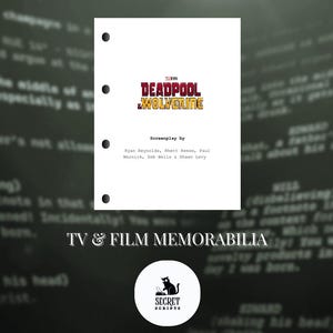 DEADPOOL & WOLVERINE Full Screenplay, Movie Script, Screenplay, Film Script, Memorabilia, Gift, Movie Gift