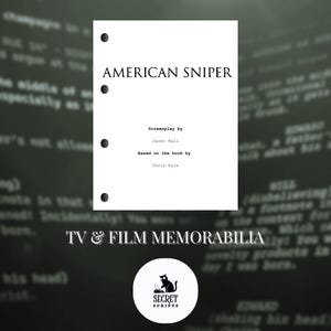 AMERICAN SNIPER Full Screenplay, Movie Script, Screenplay, Film Script, Memorabilia, Gift, Movie Gift
