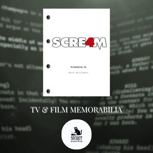 SCREAM 4 Full Screenplay, Movie Script, Screenplay, Film Script, Memorabilia, Gift, Movie Gift