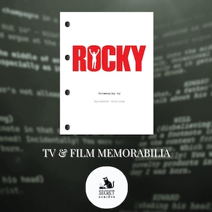 ROCKY Full Screenplay, Movie Script, Screenplay, Film Script, Memorabilia, Gift, Movie Gift
