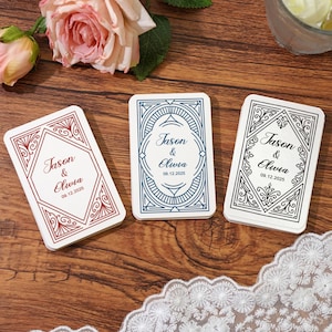 Personalized Wedding Guest Book Playing Cards,Wedding Guest Book Alternative,Blank Playing Cards,Bridal Shower Favors