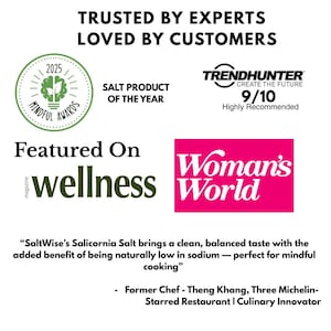 Green Salicornia Salt is a plant-based low sodium salt substitute containing 50% less sodium than regular salt. Made from dehydrated Salicornia, it's rich in essential minerals like potassium, magnesium, and calcium. Vegan, Non-GMO, gluten-free, additive-free, with unique umami flavor. Supports heart health, hypertension control, and is ideal for everyday cooking while maintaining authentic salty taste.