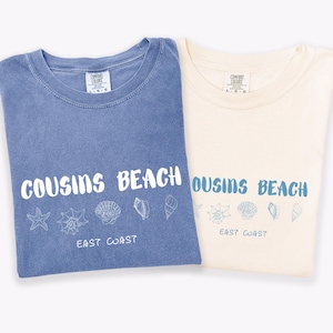 Comfort Colors® Cousins Beach T-Shirt TSITP Shirt The Summer I Turned Pretty Tee Team Conrad Team Belly Team Jeremiah East Coast Beach Shirt