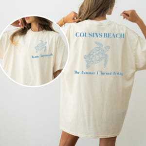 Custom Beach-shirt neven en nichten, The Summer I Turned Pretty-shirt, Team Conrad, Team Jeremiah, Team Belly Summer Vibes Summer Vibe Group-T-shirt