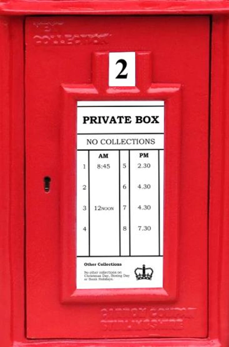 Replacement Decals / Signage for Irish & UK Post Boxes - Etsy