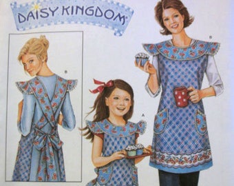Artwork Apron-Sizes 3-8 Cooking Simplicity 3802 Girl/'s Smock-Painting