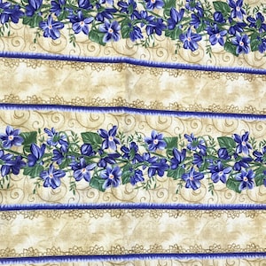 Tissu à coudre courtepointe violet Wishes Stripe, Debbie Beaves