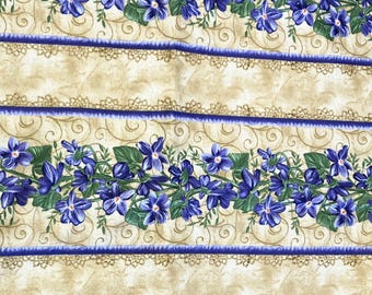 Violet Wishes Stripe Quilt Sewing Fabric by Debbie Beaves