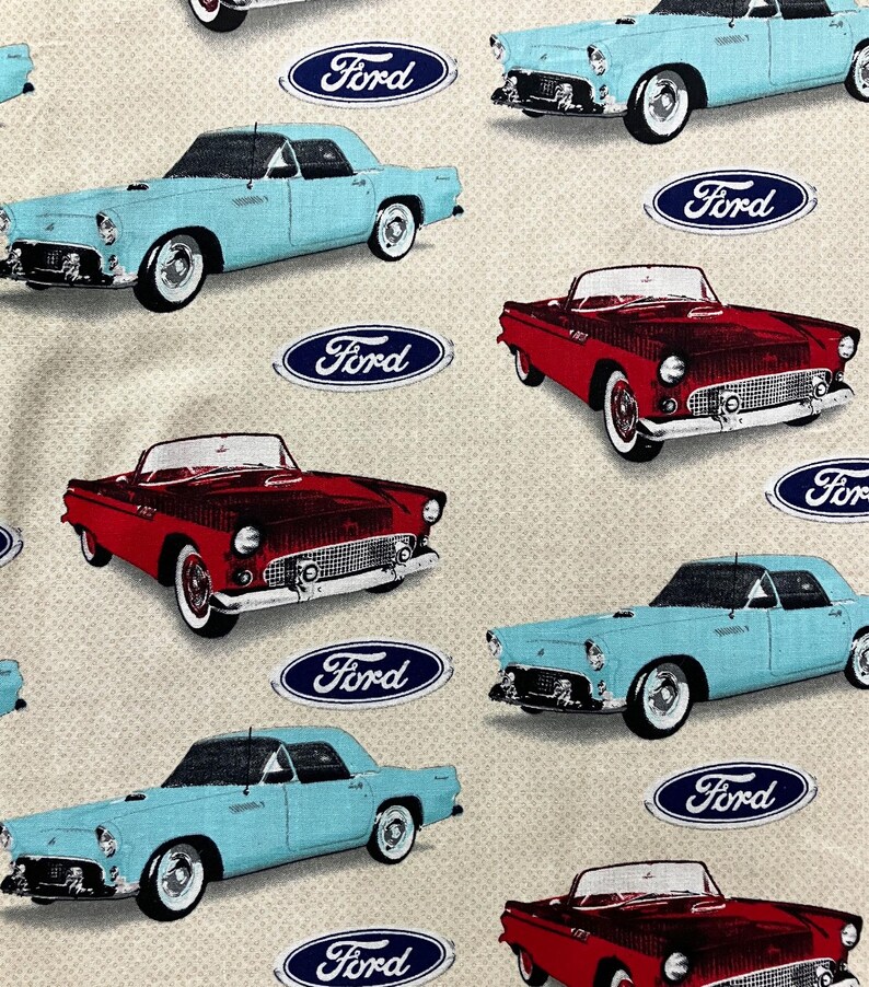 Ford Repeat Pattern Ford Classic Cars Cotton Quilt Sewing Fabric 2003 - Etsy